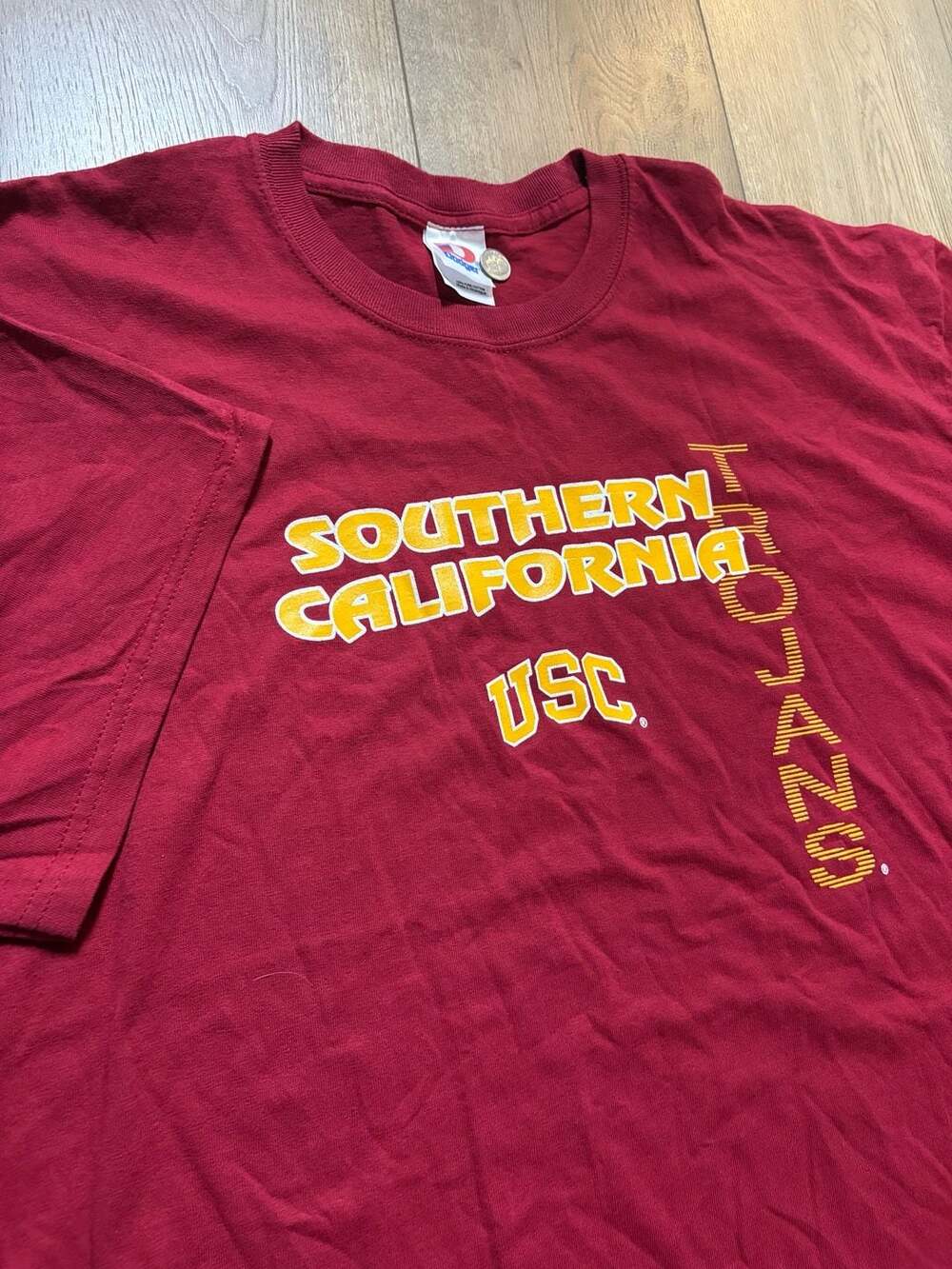 Vintage Dodger USC Trojans Southern California T-Shirt Red XL